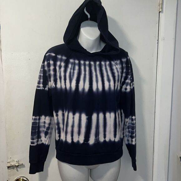 MADEWELL Navy and White Retro Hoodie Sweatshirt-XS - Picture 2 of 9